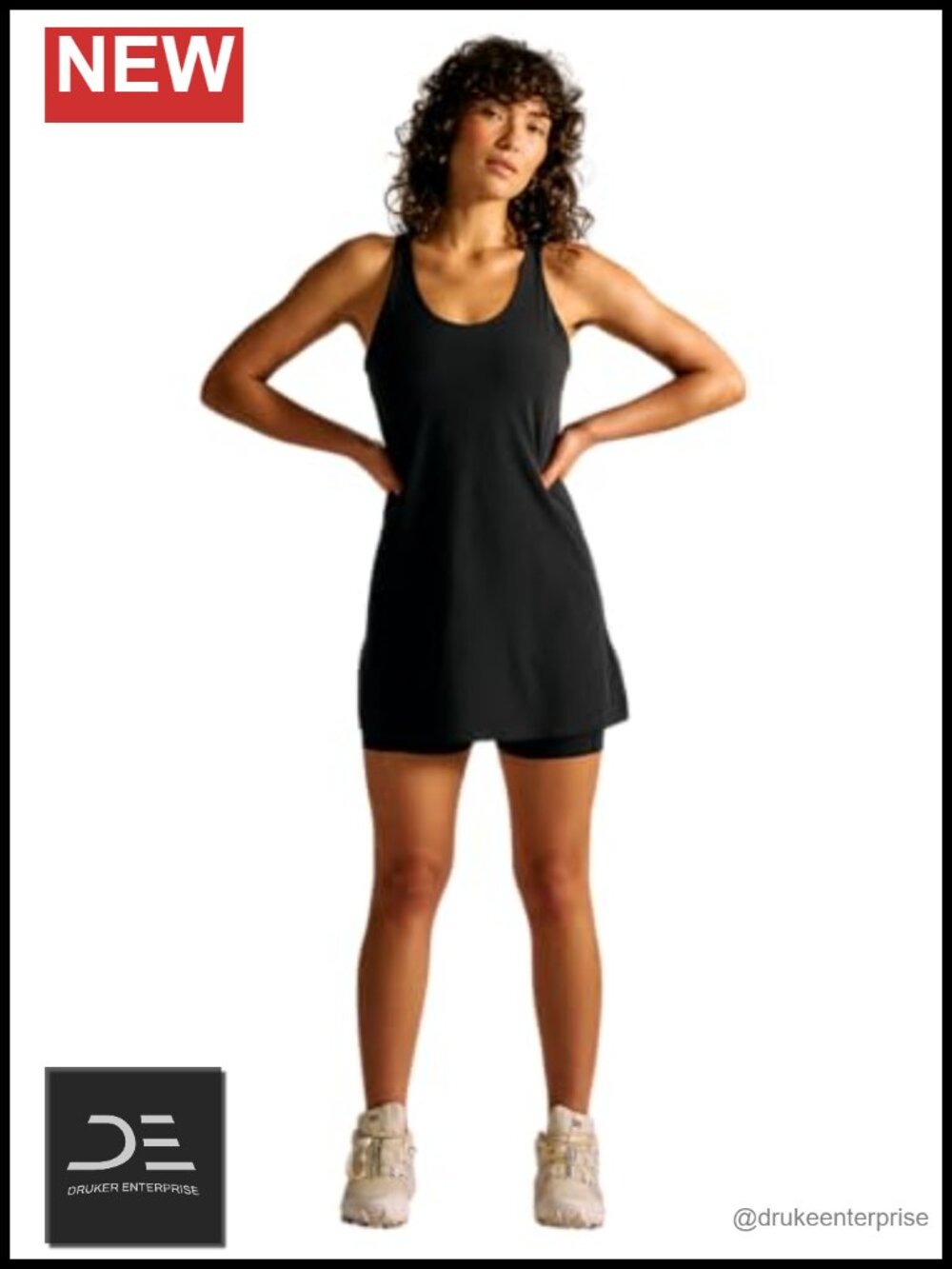 Outdoor Voices Jog Dress Lightweight Athletic Dress Built-in Shorts